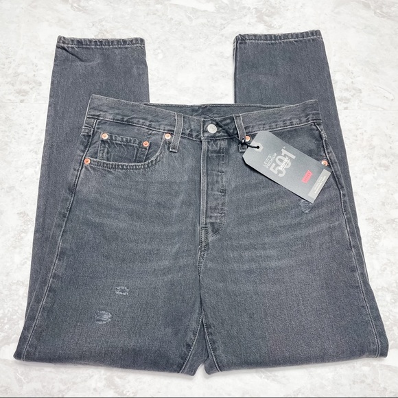 Levi's 501 High Rise Skinny Jeans Black Mail NWT - Picture 7 of 12